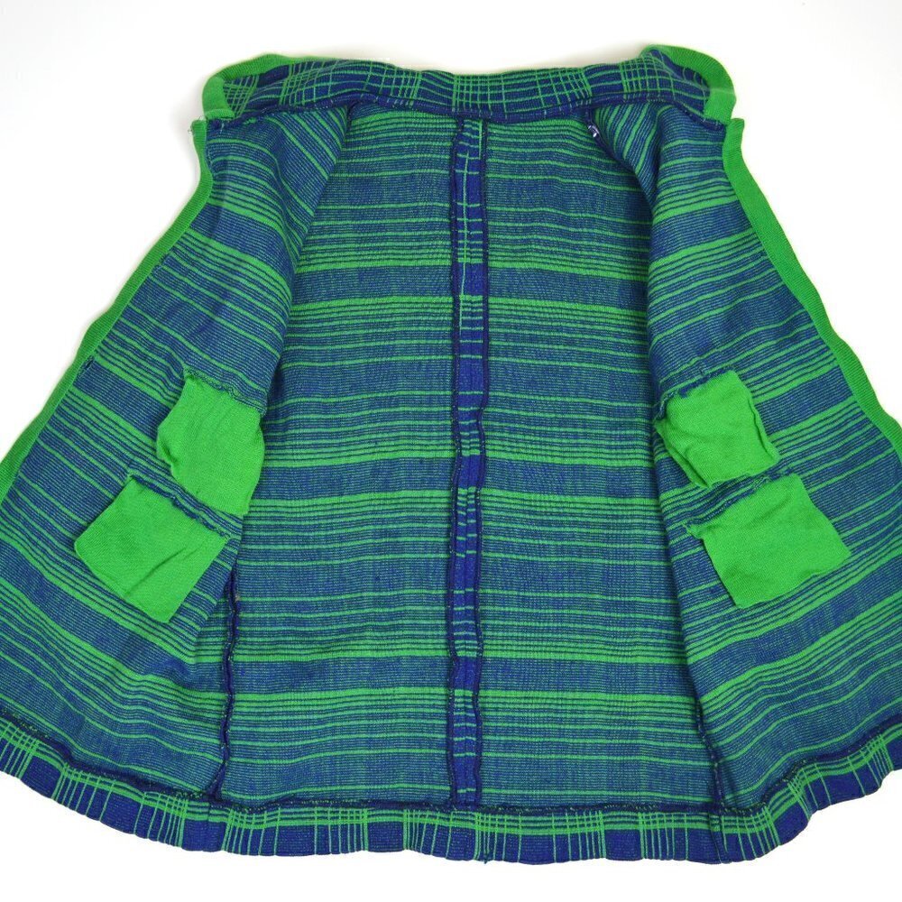 Vintage 60s 70s Knit Plaid Blazer Jacket - Picture 8 of 8